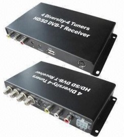 DVB-T HD MPEG4 车载移动数字电视接收器(4 天线）