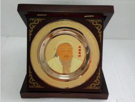 上海专业纪念盘定制金属奖盘订做铜盘厂家